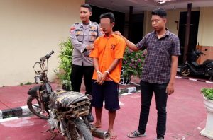 Curi Motor Tetangga, Warga Pringsewu Nyaris Di Amuk Masa