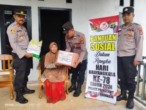 Polsek Sukoharjo Sambut Hari Bhayangkara ke-78 dengan Bakti Sosial Religi di Masjid Nurul Iman