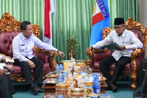 Pj. Bupati Pringsewu Dr. Marindo Kurniawan, ST., MM Terima Kunjungan Silaturahmi Dewan Pengurus Masjid Kabupaten Pringsewu.