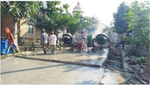 Dana desa tahap pertama tahun 2024  pekon Tambahrejo barat melaksanakan pembangunan rabat  Beton