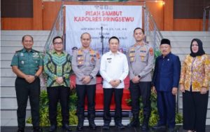 Pj. Bupati Pringsewu Hadiri acara Pisah Sambut Ka.Polres Baru