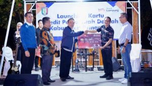 Pj.Bupati Pringsewu Launching Kartu Kredit Pemerintah Daerah