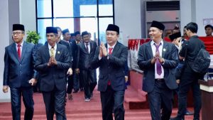 Pj.Bupati Pringsewu Hadiri Rapat Paripurna Istimewa Mendengarkan Pidato Kenegaraan Presiden RI 