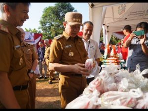 Pj. Bupati Pringsewu Dr. Marindo Kurniawan, ST., MM Membuka Kegiatan Gerakan Pangan Murah (GPM)