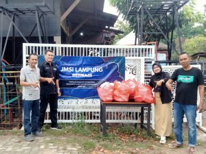 Jaringan Media Siber  Indonesia ( JMSI) Lampung  Kembali Jum’at Berbagi