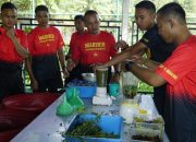 Danbrigif 4 Mar/BS Pimpin Penyuluhan Program Ketahanan Pangan: Pengenalan Mikroba untuk Pembuatan Pupuk Organik
