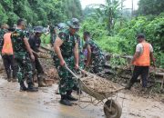 AKSI CEPAT TANGGAP PLETON SIAGA BENCANA BRIGIF 4 MARINIR/BS WUJUD KEPEDULIAN TERHADAP MASYARAKAT