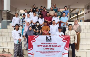 Rapat koordinasi dan Konsolidasi Pengurus DPW dan calon Pengurus DPD laskar Gibran se-provinsi Lampung
